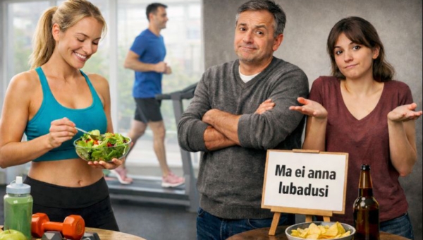 Aasta lõpu lubadused: tervis on esikohal, aga osa inimesi ei taha endale midagi lubada